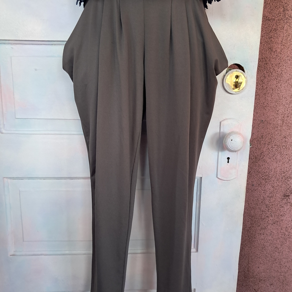 Poetry Charcoal Soft & Flowy Pants! Pockets, So Cute, EUC! - Picture 3 of 9